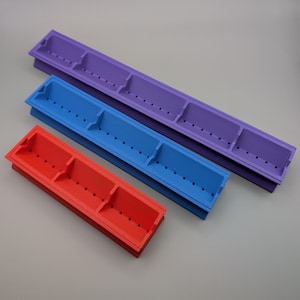 Book Binding Punch Guide & Cradle. 3 Sizes: 148mm, 210mm or 297mm available. 3D Printed.