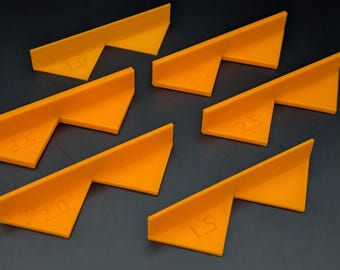 3D Printed Corner Measuring and Cutting Guide - Book Binding & Box Making Craft Alignment Tool