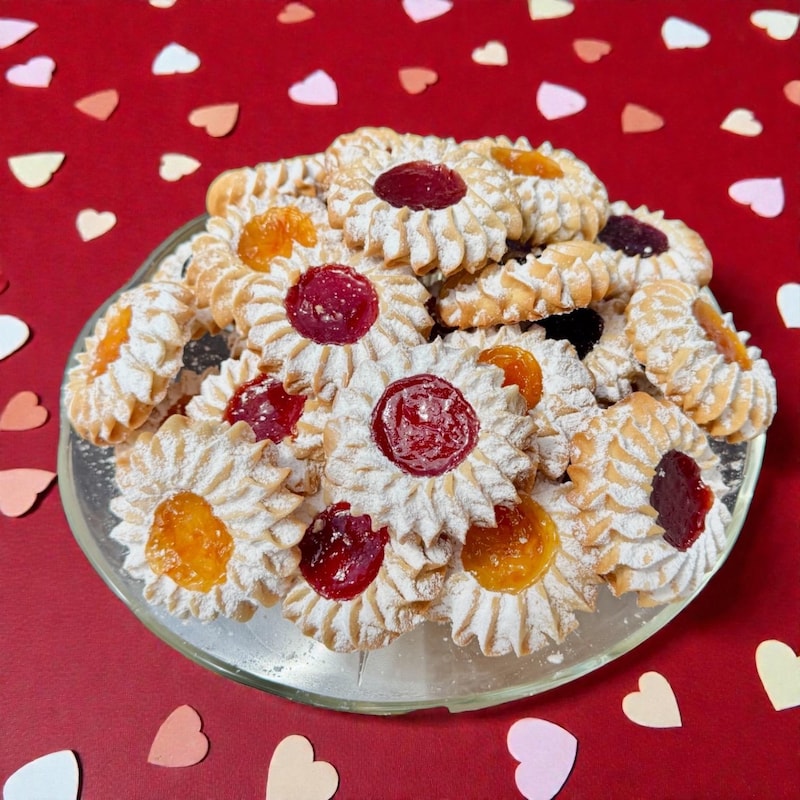 Shortbread Jam Cookies - Etsy