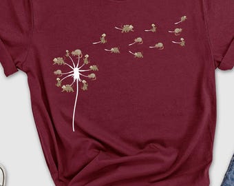 Opossum Dandelion Shirt, Opossum Dandelion Shirt, Cute Unisex Opossum, Animal Lover, Shirt Rehabber, Animal lovers Tee,  Wildlife Tee, wild