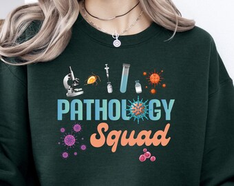 Pathology Squad Sweatshirt, Pathologist Sweatshirts, Pathologist Gifts, Pathology Student Sweatshirts, Retro Pathology Science Sweatshirt