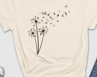 French Bulldog Dandelion Shirt, Gift For French Bulldog Owner, French Bulldog Lover T-Shirt, Dog Lover Tshirt, French Bulldog Mom Shirt, Tee