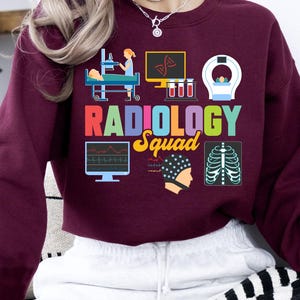 Radiology Squad Sweatshirt, Radiologic Technologist Sweater, Xray Technologist Gift Sweater, Radiographer Gift, Rad Tech Sweater, MRI Tech