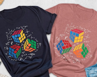 Rubik's Cube Costume Gifts, Competitive Puzzle Cube Cool Kids Solve Cubes Speed Cubing T-Shirt, Rubik's Solve Lover Birthday Present Shirts