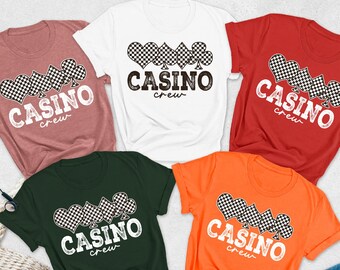 Casino Crew Shirt, Casino Dealer Shirt, Vegas Squad Tee, Gambling Shirts, Casino Trip Shirt, Matching Casino Group Tshirt, Casino Squad Gift