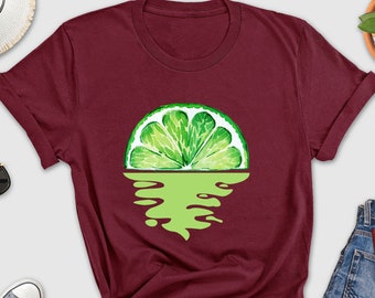 Lime Shirt, Sunshine Shirt, Fruit Shirt, Cottage Core Shirt, Tequila Lime Shirt, Lime Lover Shirt, Lime Green Shirt, Cool Lime Sun Shirt