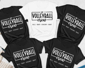 Volleyball Crew Shirt, Volleyball Tshirt, Volleyball Tee, Volleyball Sports Shirt, Sports Team Shirt, Volleyball For Women, Volleyball Life