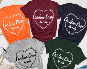 Cardiac Crew Nursing Gift, Cardiac Crew, Heart Flow Anatomy, CVICU Nurse Gift, Go With The Flow Heart Shirt, CVICU Nurse Tee, Cardiology Tee