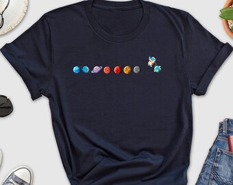 Astronaut Spacemand T-Shirt, Dwarf Solar System Astronomy Shirt, Adhd Shirt, Galaxy Tee, Space Geeks Gifts, Astronauts Lovers, Spaceman Tee