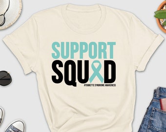 Support Squad Tourette Syndrome Awareness Shirt, Motor Tics Shirt, Obsessive Compulsive Disorder Shirt, Tourette Syndrome Warrior Gift