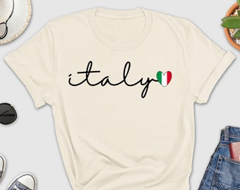Italy Shirt, Italy Lover Shirt, Heart Italian Flag Shirt, Italy Trip Tee, Italy Souvenir Shirt, Italy Travel Woman’s Shirt, Gift For Itatian