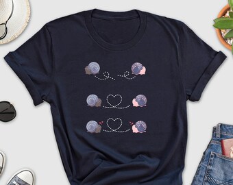 Snails Shirt, Snail Lover, Snail Gifts, Garden Snail Shirt, Gift for Pet Snail, Slug Shirt, Snail Theme Shirt, Nature Lover Shirt, Botanical