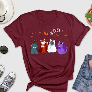 Halloween Cat Shirt, Cat Ghost Shirt, Halloween Shirt, Cat Lover Shirt, Funny Halloween Shirt, Spooky Season Cat Shirt, Cat Mom Shirt, Ghost
