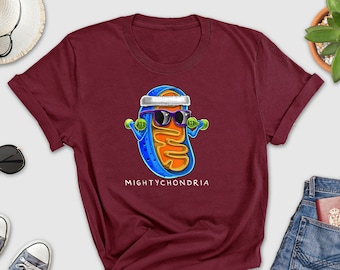 Mightychondria Cellular Biology.. Shirt, Science Shirt, Mitochondria GYM Shirt, Fitness Mitochondria Shirt, Teacher Funny Tee, Biology Shirt