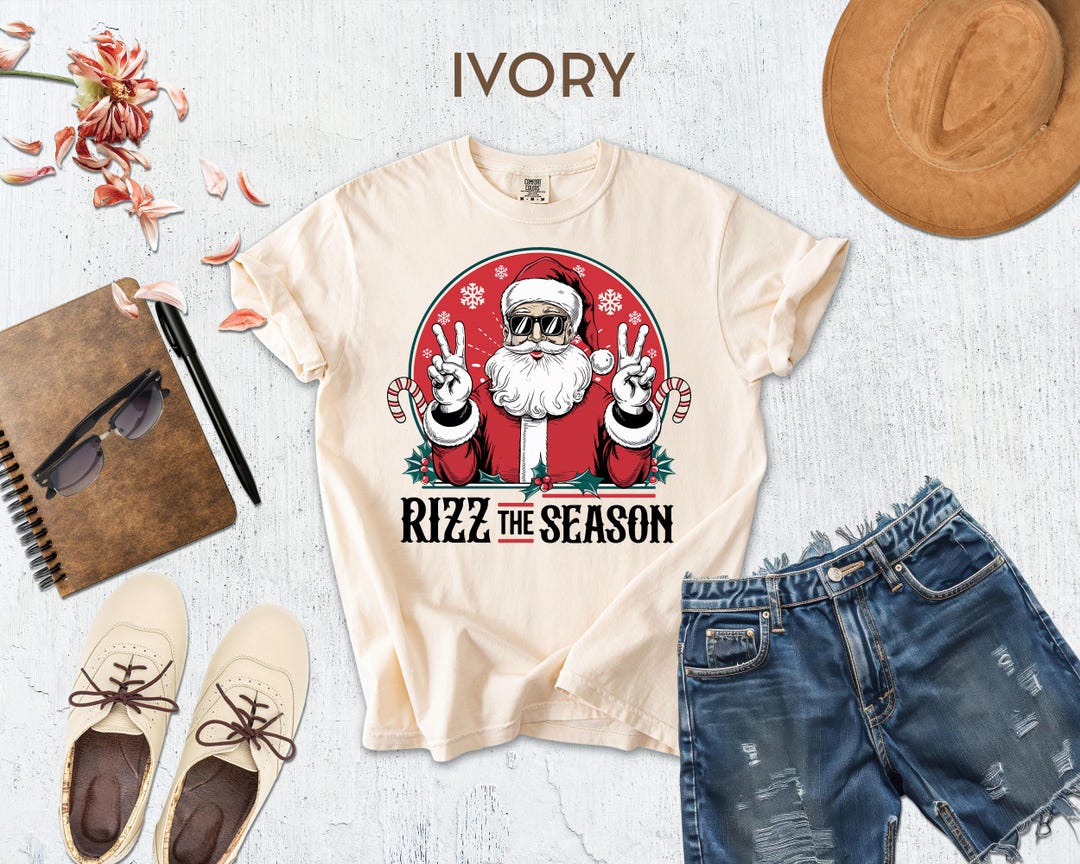 Merry Rizzmas Rizzler Comfort Colors® Rizz the Season Shirt, Rizzler Santa Claus Shirt, W ...
