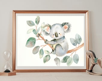 Koala Nursery Art Prints Set - Adorable Wall Decor for Children's Rooms