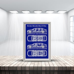 Six-door Mercedes-Benz E-Class blueprint
