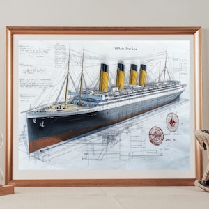Titanic blueprints - Etsy 日本