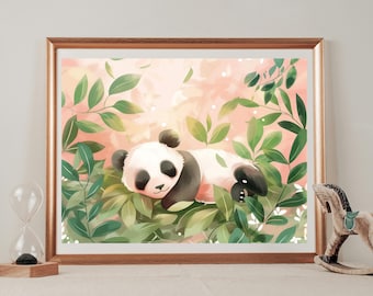 Set of Panda Nursery Prints - Sweet Wall Decor for Children