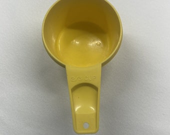 Tasse à mesurer de rechange 2/3 tasses Tupperware jaune #763-7 vintage