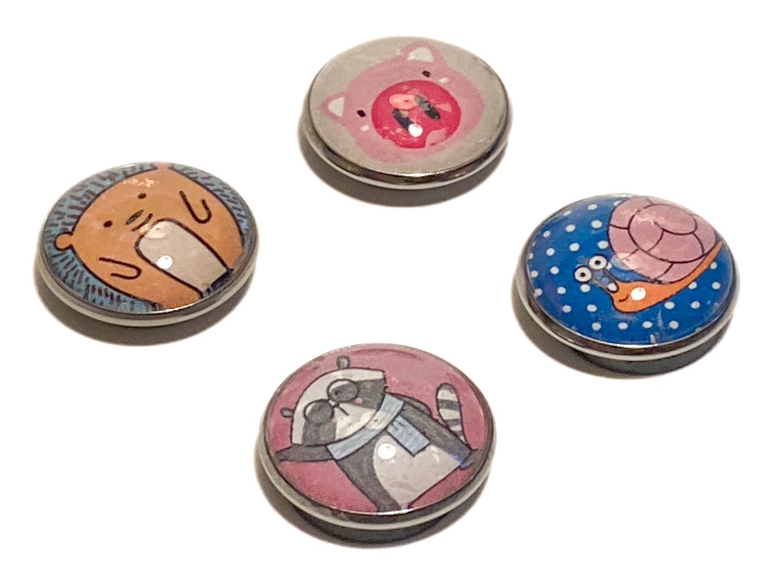 Adorable Cartoon Animal Handmade Glass Refrigerator Etsy
