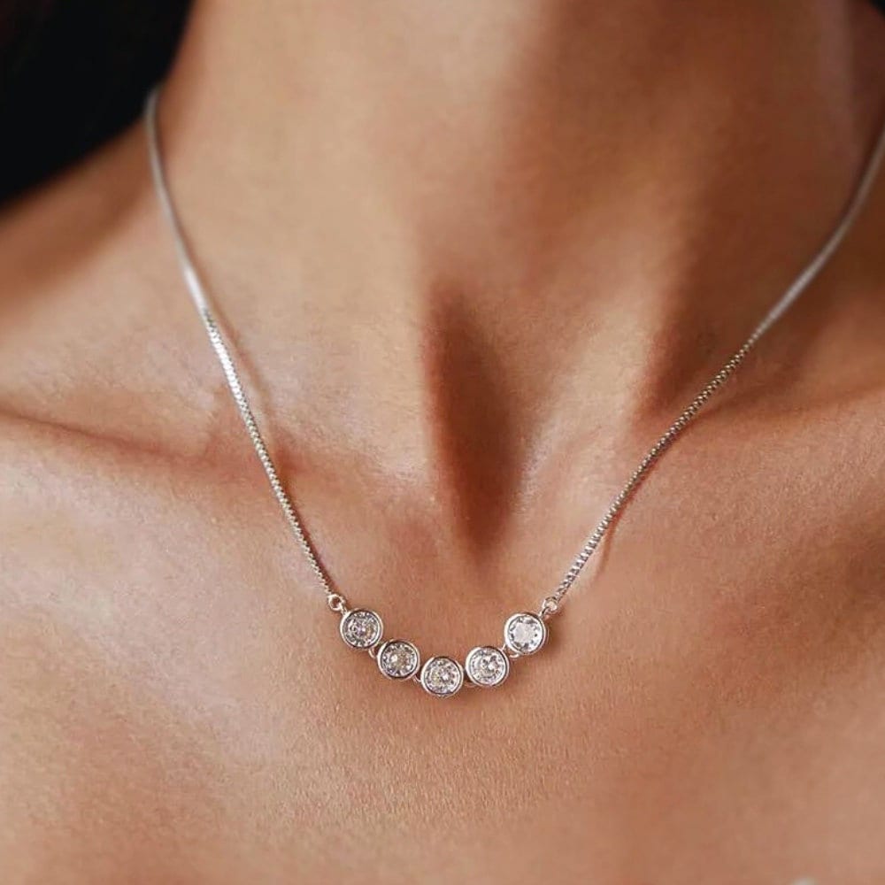 Moissanite necklace etsy discount