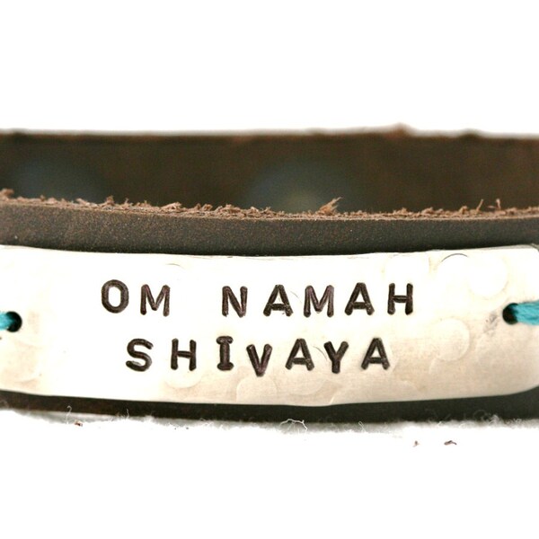 Om Namah Shivaya Bracelet...Zen...Buddha...Yoga...Simple...Modern...Free Shipping