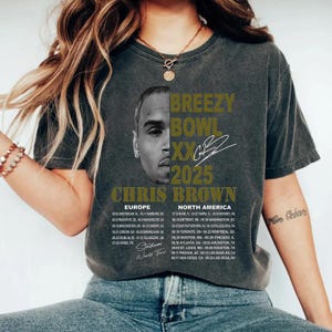 Chris Brown Breezy Bowl XX Tour Comfort Colors Shirt, Breezy Bowl Tee, Chris Brown T-Shirt, Chris Brown Tour Shirt, Chris Brown Merch