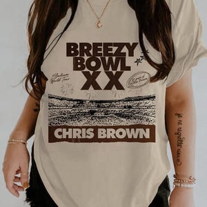 Chris Brown Breezy Bowl XX Comfort Colors Shirt, Chris Brown Album T-Shirt, Chris Brown Fan Gift, Chris Brown Merch Shirt, Music Tee