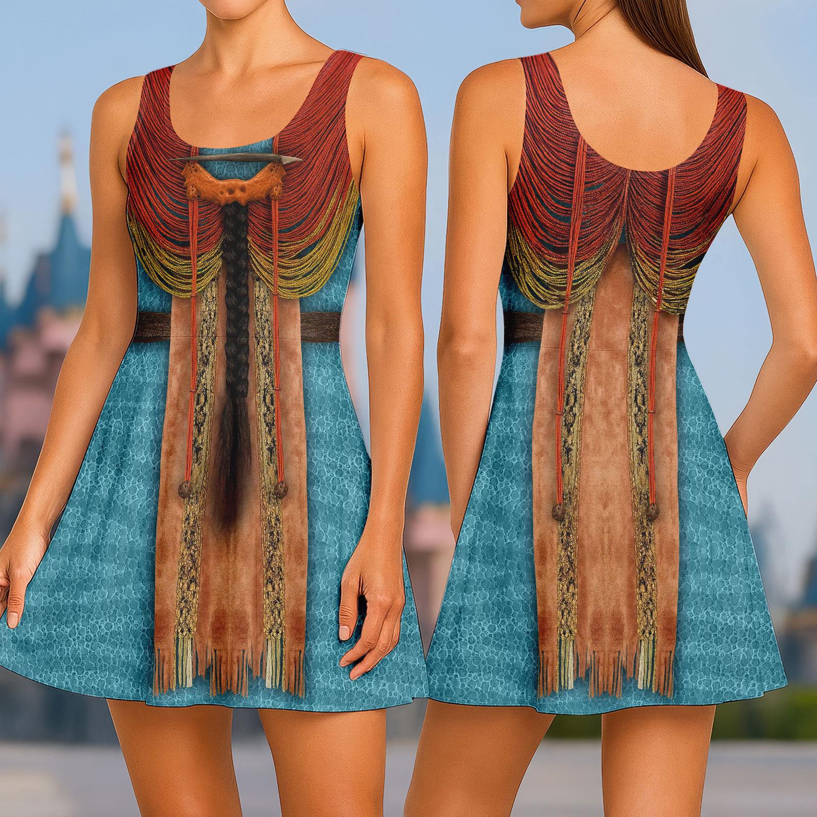 Discover Mo'at Skater Dress, Avatar Cosplay Costume, The Way of Water Dress, Animal Kingdom The World of Avatar, Disney Shirt