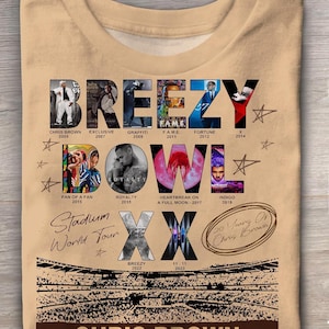 Chris Brown Breezy Bowl XX Tour Shirt, Chris Brown Album Comfort Colors Shirt, Chris Brown Fan Gift, Chris Brown Merch, Cb Tour 2025