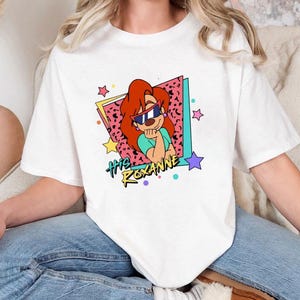 His Roxanne Shirt, Cute Cartoon Love Tee, Goofy Movie Couple Matching Shirt, Funny Girlfriend Gift, 90s Style Character Comfort Colors