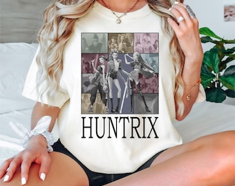 Kpop Huntrix Comfort Colors Shirt, Kpop Demon Hunters Shirt, Kpop Huntrix Pin, Huntrix Tee, Mira, Rumi, Zoey Tee, Gift For Huntrix Fans