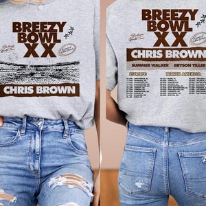 Chris Brown Breezy Bowl T-Shirt, Breezy Bowl XX 2025 Sweatshirt, Breezy Bowl Tour XX Hoodie, Chris Brown Concert Shirt, Music Lover Tee