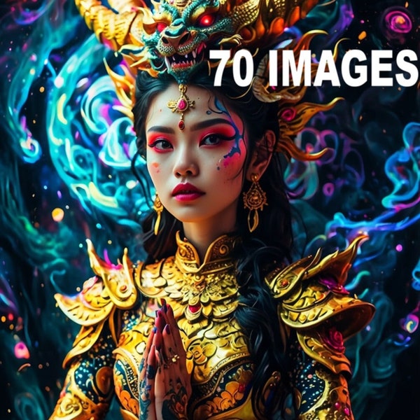 Ancient Thai Princess | 70 Images | Traditional | Cultural | Serpent-Dragon | Buddhism | Fantasy