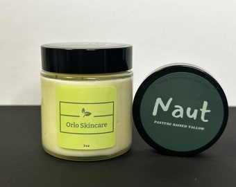 Crème de peau de suif pour le visage et le corps, fouettée, biologique, nourrie à l'herbe, finition à l'herbe, hydratante, baume