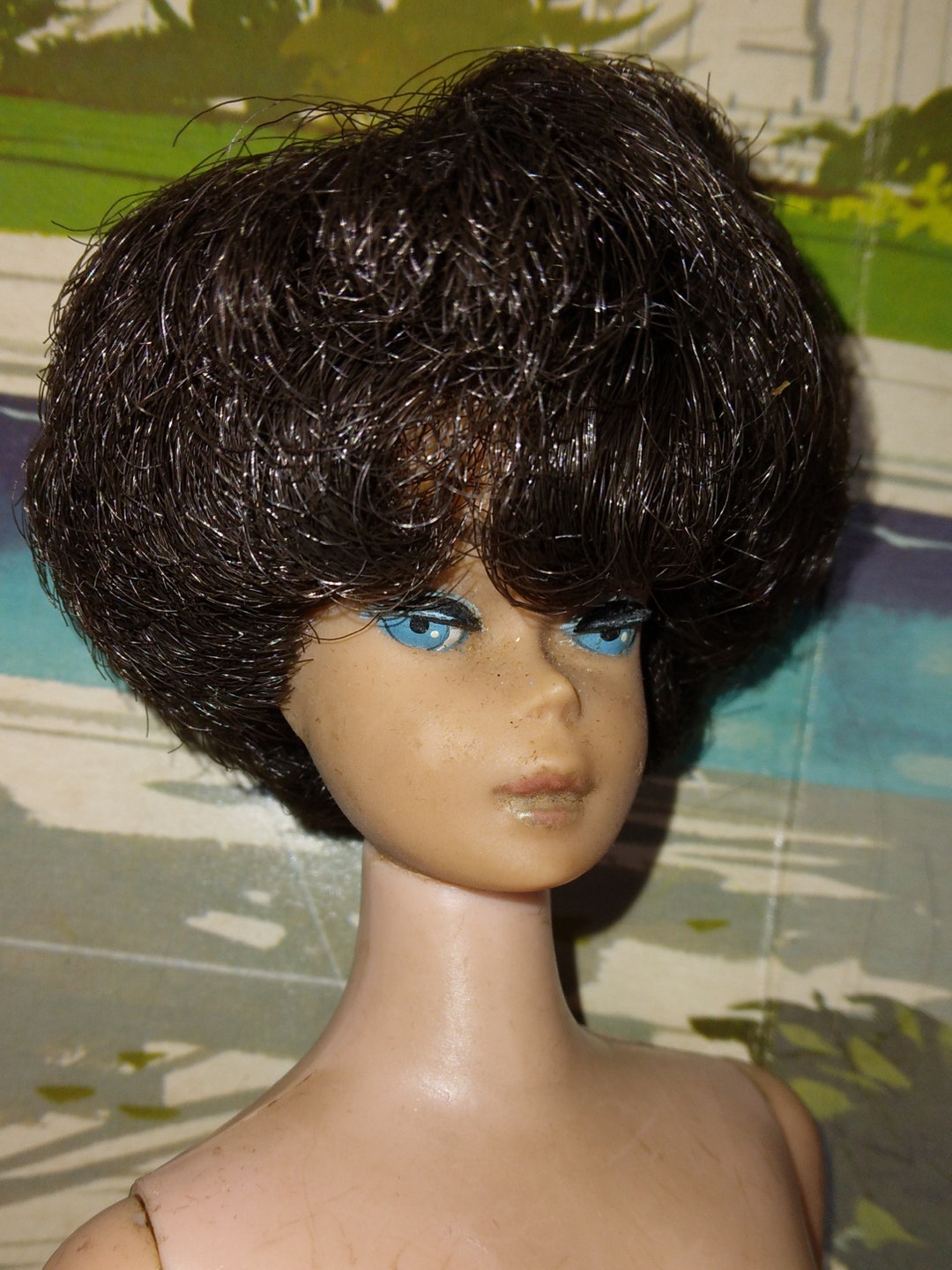Bubble Cut Brunette Barbie, Fuller Face. - Etsy