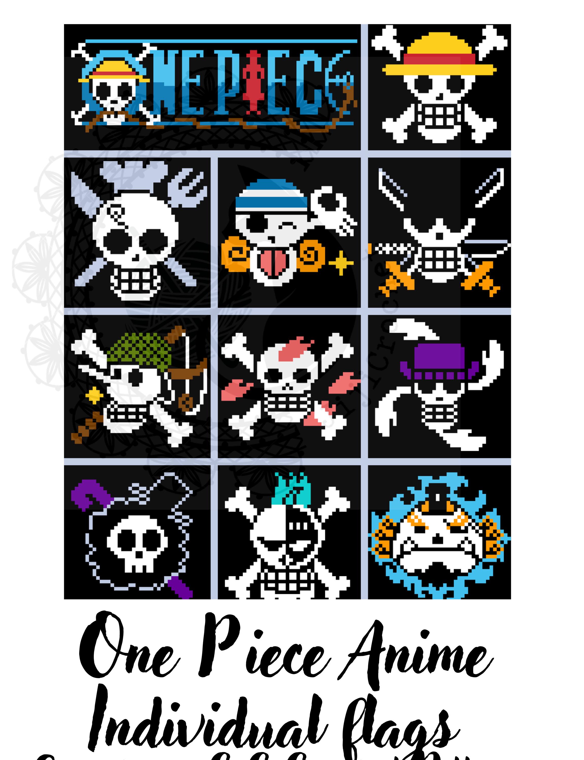 One Piece Ep 107 Pixel One Piece Sticker Blackbeard OPX-022