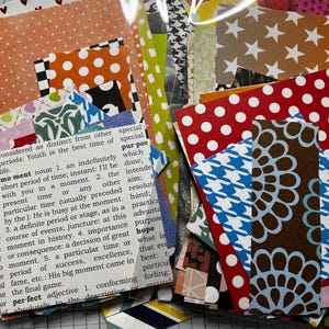 Scrap Pack Destash - 25 pieces of pattern paper