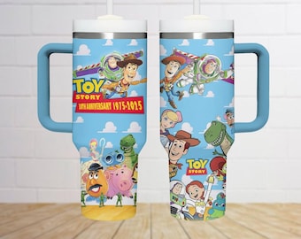 Bicchiere Toy Story da 40 oz, bicchiere Toy Story 30°, bicchiere termico Disney Pixar, regalo Woody Buzz Toy Story, regalo Disneyland