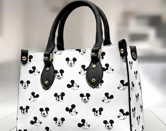 Mickey Mouse Leather Bag, Disney Mouse Women Bag, Cartoon Movie Bag, Mickey Bag For Women
