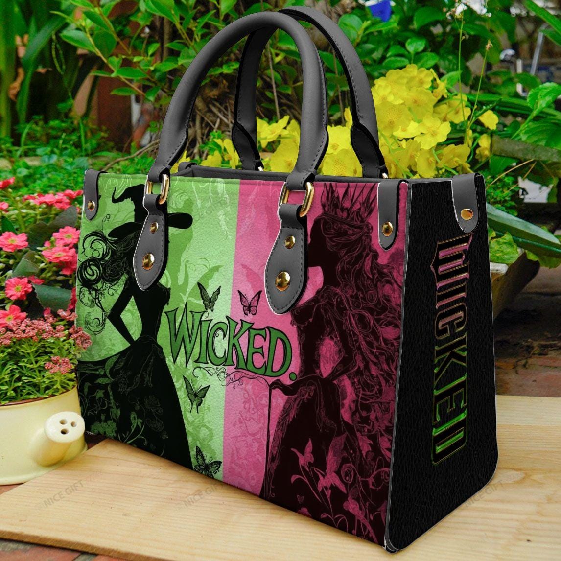 Wicked Leather Bag, Defy Gravity Handbag, Wizard of Oz Women