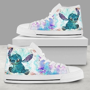 Stitch Shoes, Stitch Ohana Women Shoes, Cute Stitch Sneakers, Lilo And Stitch Canvas Shoes, Stitch Coloful Girl Shoes, Gift For Her