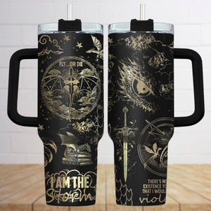 Basgiath War College Tumbler 40oz, Fourth Wing Insulated Tumbler, Bookish Dragon Rider Tumbler, Violet Sorrengail Coffee Cup