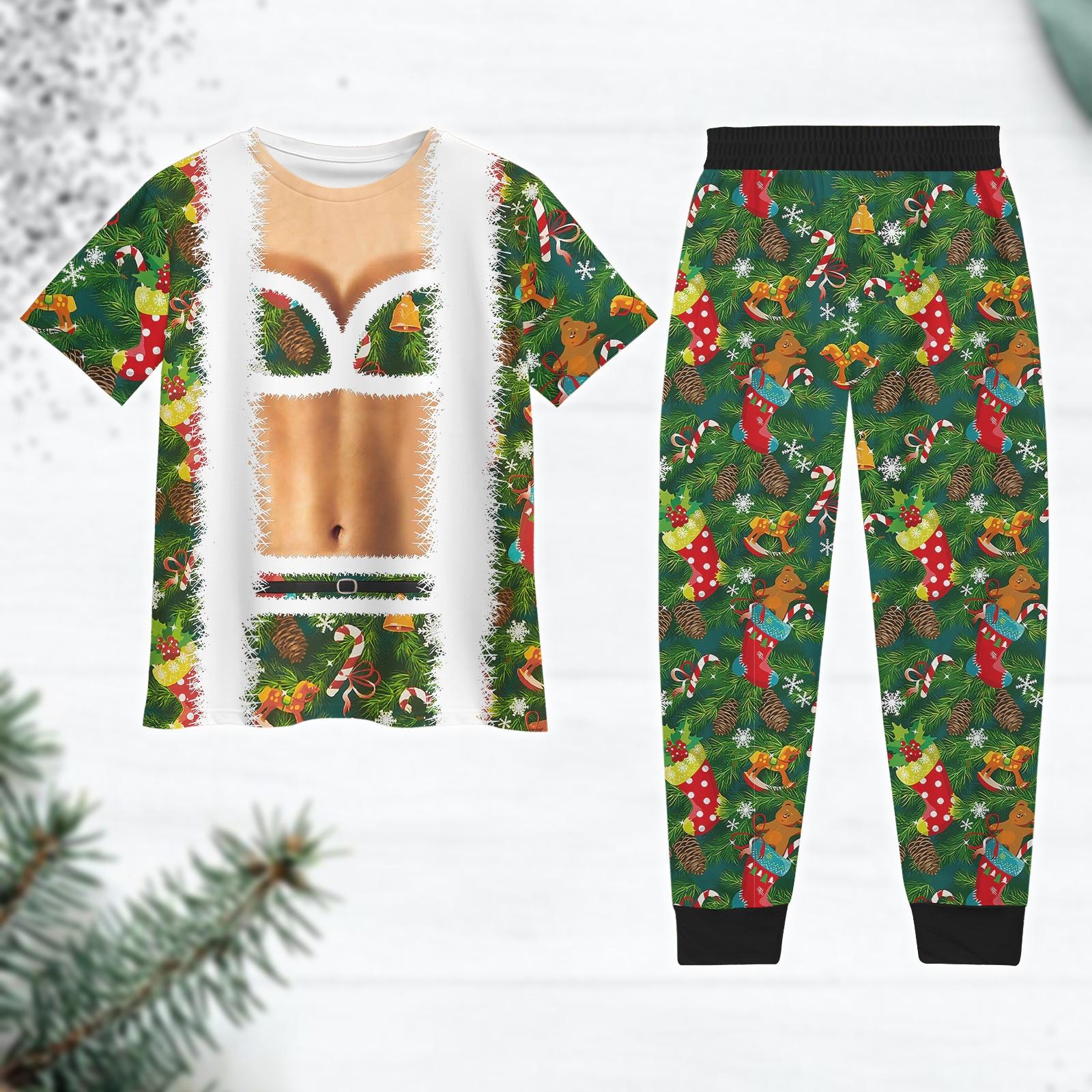 Pyjama Une Pièce Adulte Black Horses Green Meadow - Tissu Doux (95% Polyester, 5% élasthanne) - Pour Noël, Maison