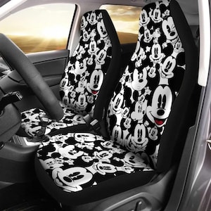 Mickey Mouse Car Seat Cover, Disney Mouse Car Decor, Cartoon Car Seat Protector, Funny Auto Seat Covers, Disneyland Gift