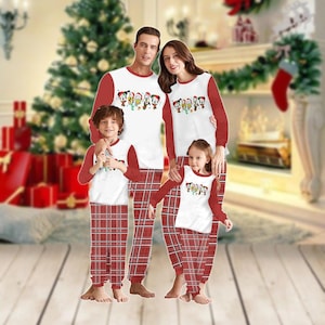 Christmas Mickey And Friends Family Pajamas, Minnie Goofy Pluto Donald Santa Shirt, Disneyland Matching Pajamas Set, Kids Christmas Pjs