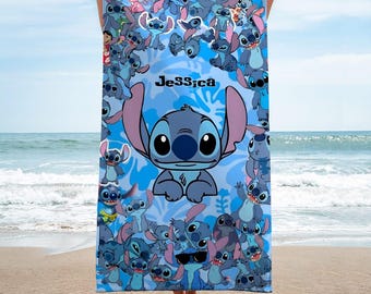 スティッチ サマーバスタオル、オハナ・ミーンズ ファミリータオル