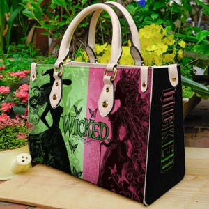 Wicked Leather Bag, Defy Gravity Handbag, Wizard Of Oz Women Handbag, Elphaba And Glinda Bag For Women, Gift For Her