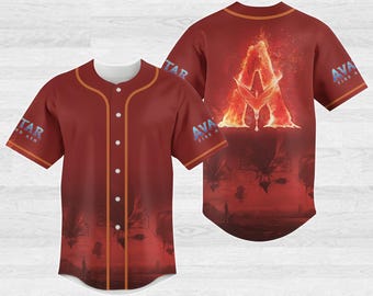 Avatar Fire And Ash Jersey, Fire And Ash Baseball Jersey, Avatar 3 Jersey Men, Avatar Movie Lovers, Gift For Fans
